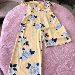 Strappy Back Floral Jumpsuit